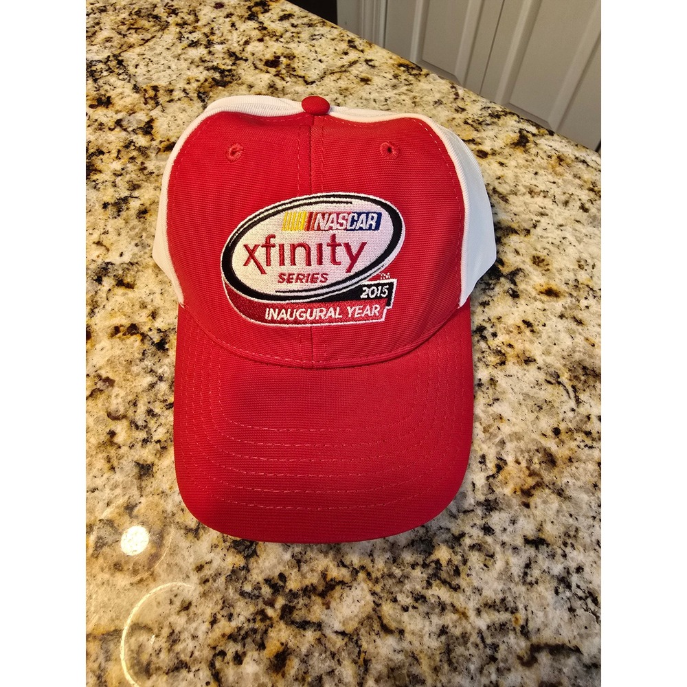 NASCAR Xfinity Series 2015 Inaugural Year Red White Baseball Cap Hat